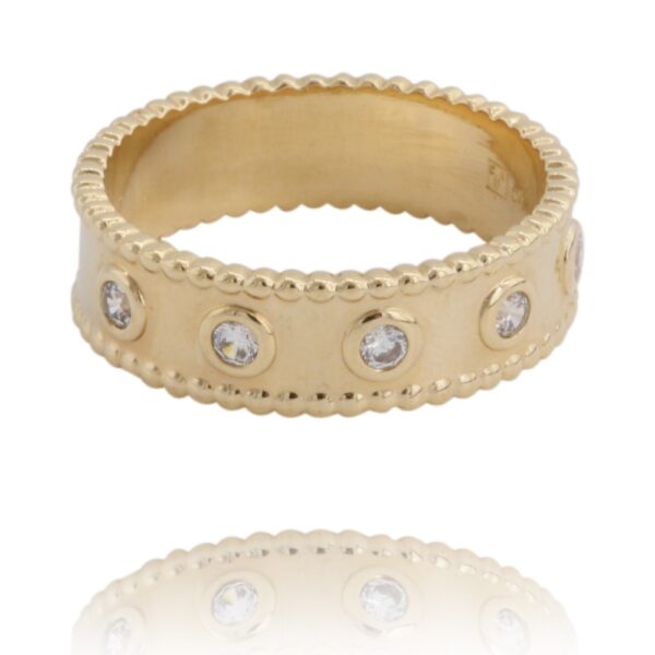 bague fantaisie de qualité plaqué or anastasia dolita