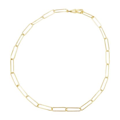 collier maille trombone doré de la créatrice Delphes chez Dolita bijoux