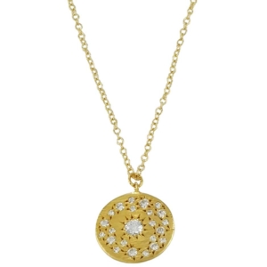 Collier maille gourmette avec médaille de la créatrice de bijoux parisienne Delphes bijoux idée de cadeau tendance femme