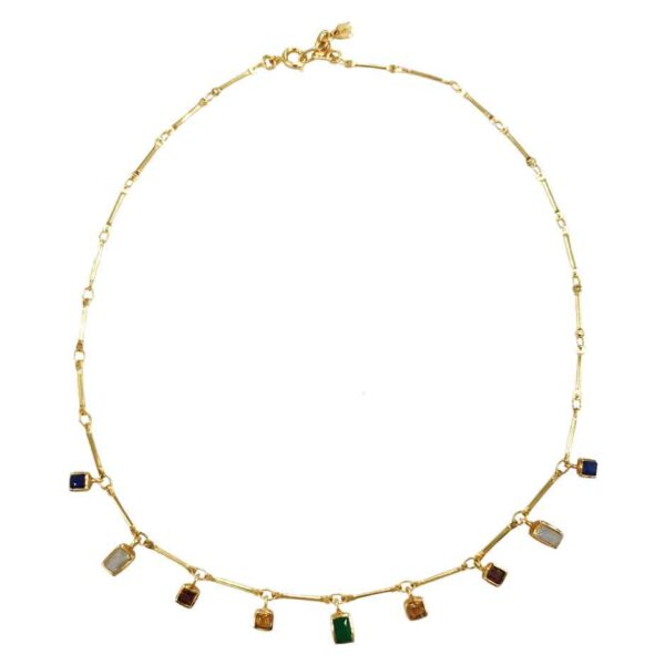 Collier 5 éléments multico