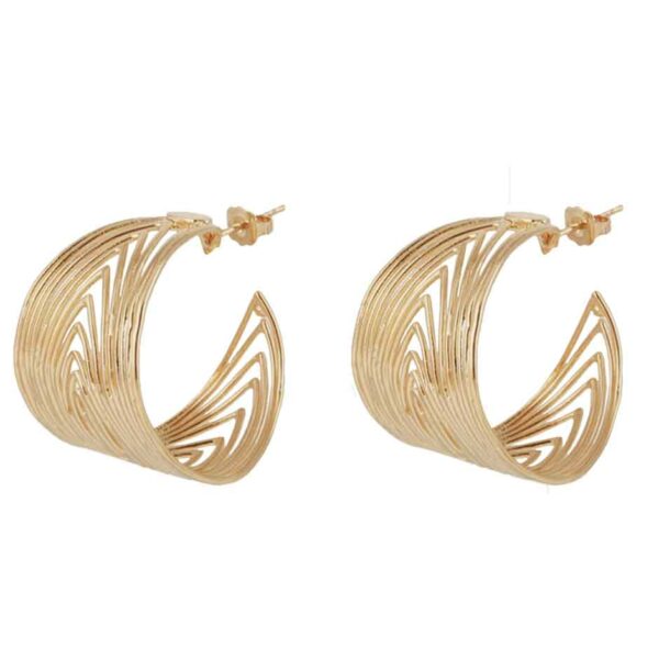 boucles d'oreilles dorées tendance bijoux femme
