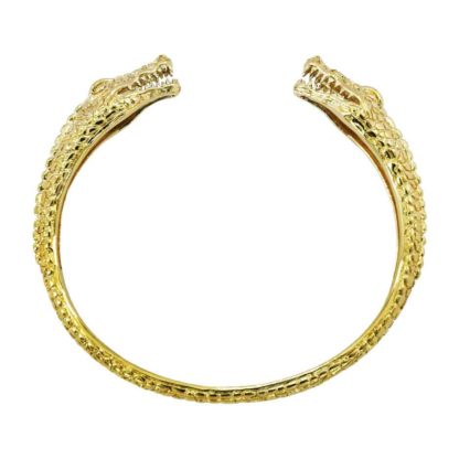 bracelet jonc doré crocodile bijoux tendance