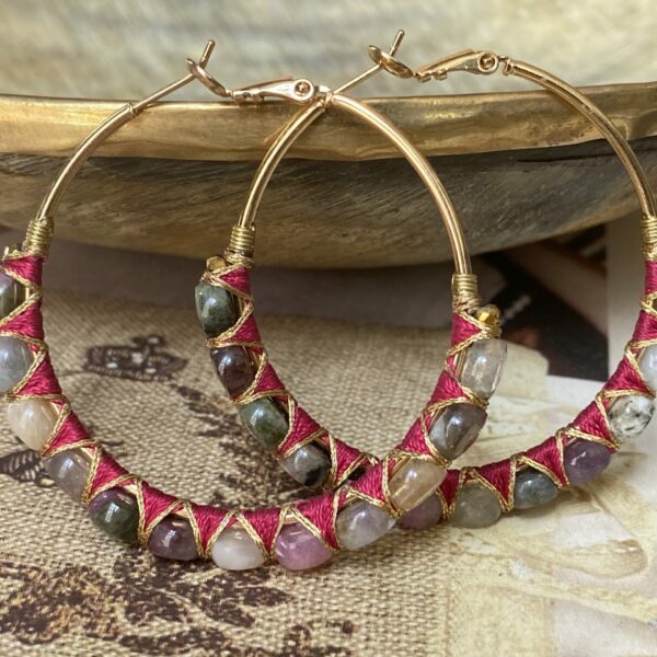 Boucles d'oreilles Allegria en tourmaline