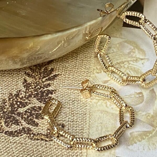 Boucles d'oreilles dorées Samantha