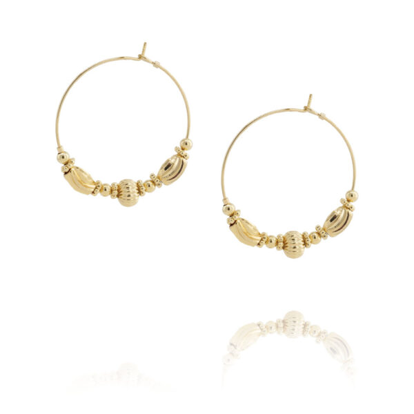 Boucles d'oreilles créoles Salomé par Petite Madame chez Dolita-bijoux