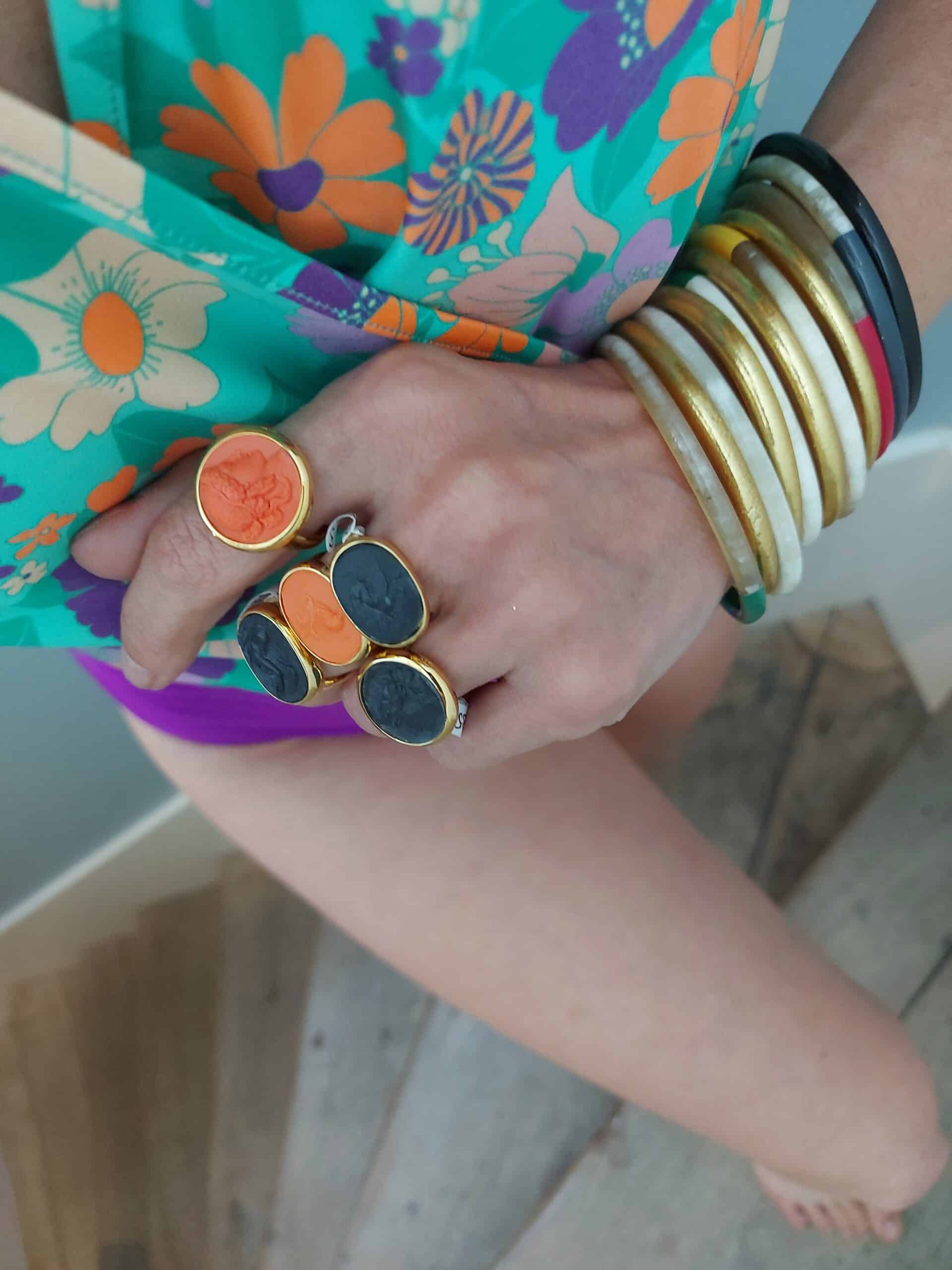 Bagues Minerva, Leda, Pegasus et Dyonisus