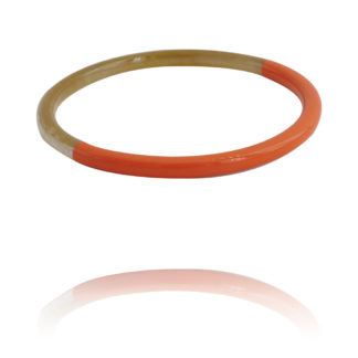 Bracelet Heishi par Atelier 1811 couleur orange
