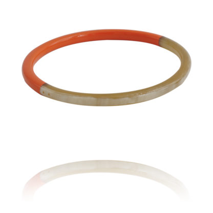 Bracelet Heishi par Atelier 1811 couleur orange