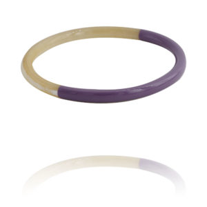 Détails bracelet Heishi en corne violet lilas de Atelier 1811