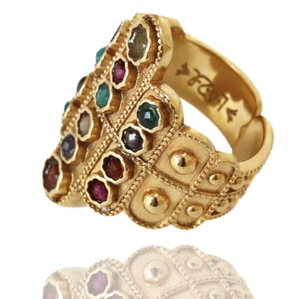 Bague Isha melange pierres