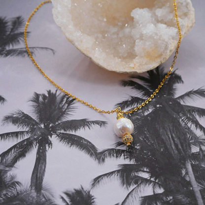 Collier avec pendentif perle d'eau douce Maïssa