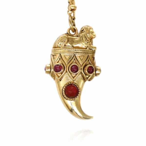 Collier Aya corne cornaline