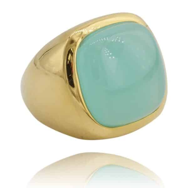 bague Alia en résine et métal doré par lucas jack chez Dolita-bijoux