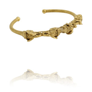 Bracelet femme plaqué Or Aya éléphants par LA2L chez Dolita-bijoux