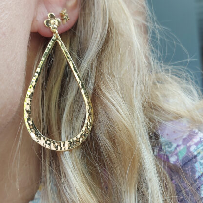 boucles d'oreilles femme dorées Bibi par Gas bijoux chez Dolita-bijoux