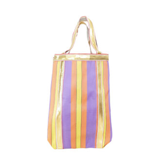 le sac cabas City tendance, multi couleur, violet, orange, jaune, pour la ville chez Dolita-bijoux