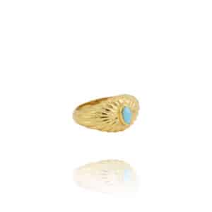 Bague mum en turquoise chez Dolita-bijoux