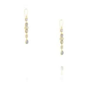 Boucles d'oreilles Maurya en labradorite par Diaperis chez Dolita-bijoux