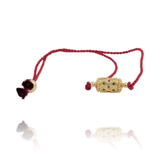 Bracelet Alionka rouge par Dorothée Sausset chez Dolita-bijoux