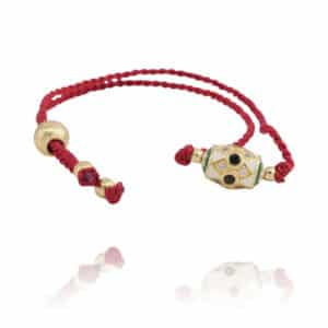 Bracelet Hafsa rouge par Dorothée Sausset chez Dolita-bijoux