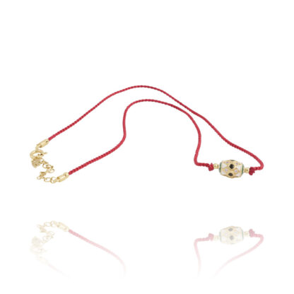 collier Hafsa rouge par Dorothée Sausset chez Dolita-bijoux