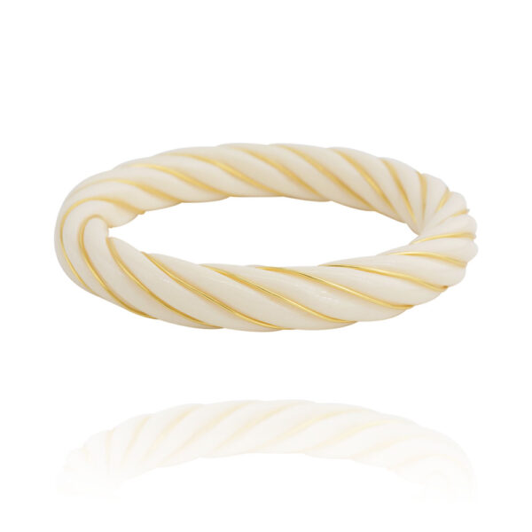Bracelet femme Jonc Donia ivoire XL par LA2L chez Dolita-bijoux