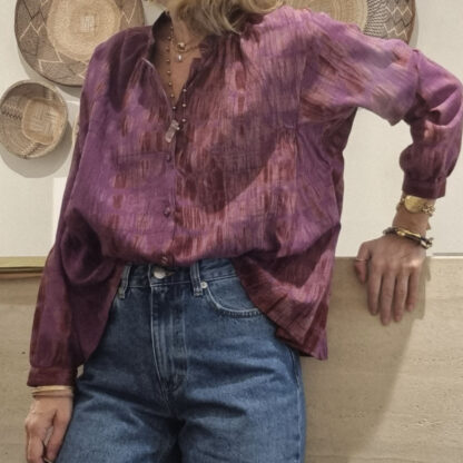 chemise violette femme mode tendance marque française Raga chez Dolitabis