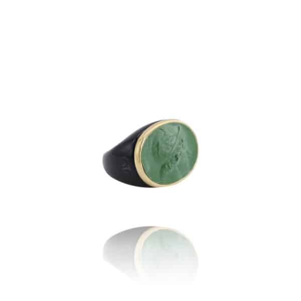 Bague Roma verte par Grand Tour Collection chez Dolita-bijoux