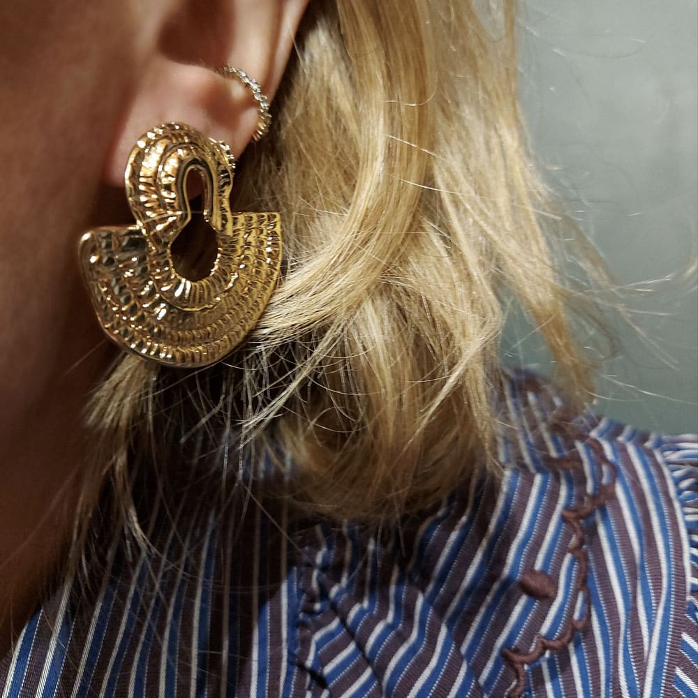 boucles d'oreilles Olympe en plaqué or par chic Alors chez Dolita-bijoux