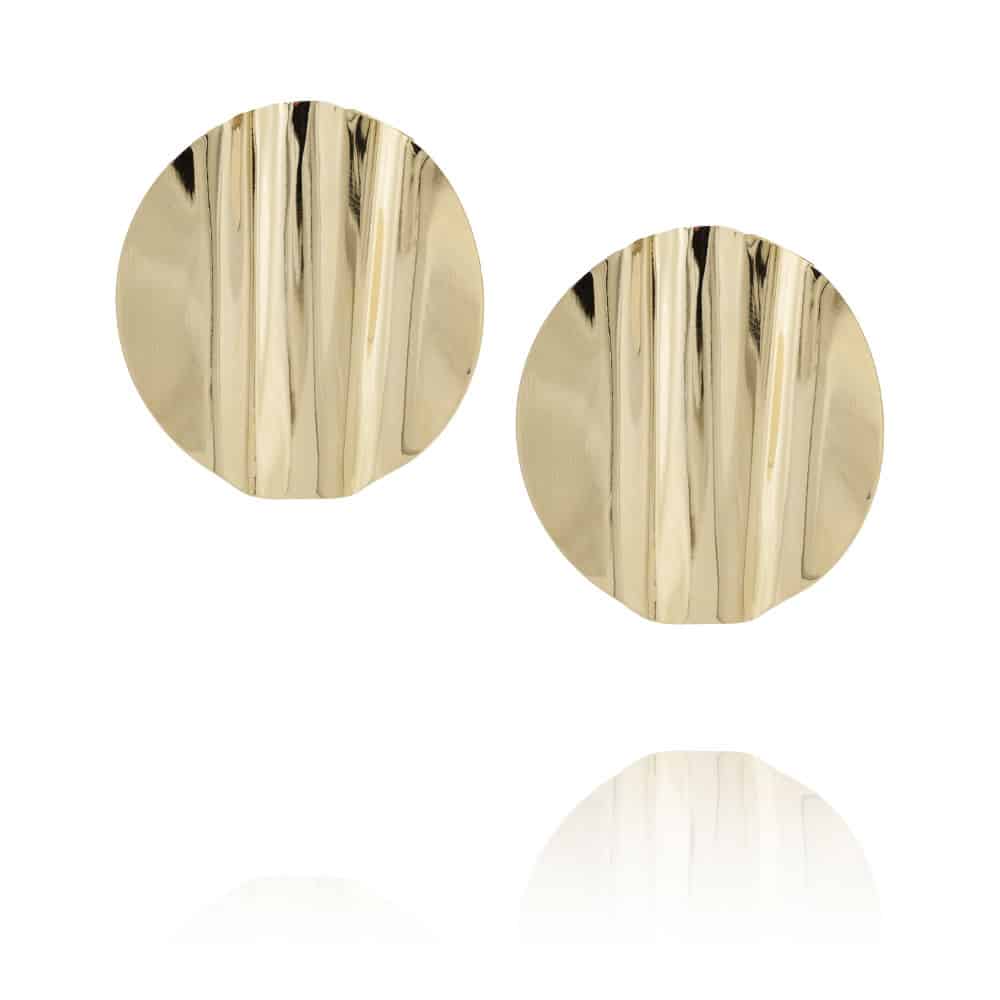boucles d'oreilles Ondulation en plaqué or par chic Alors chez Dolita-bijoux