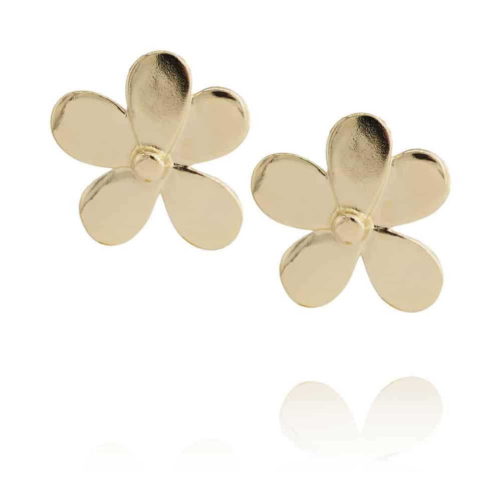 boucles d'oreilles Flora en plaqué or par chic Alors chez Dolita-bijoux
