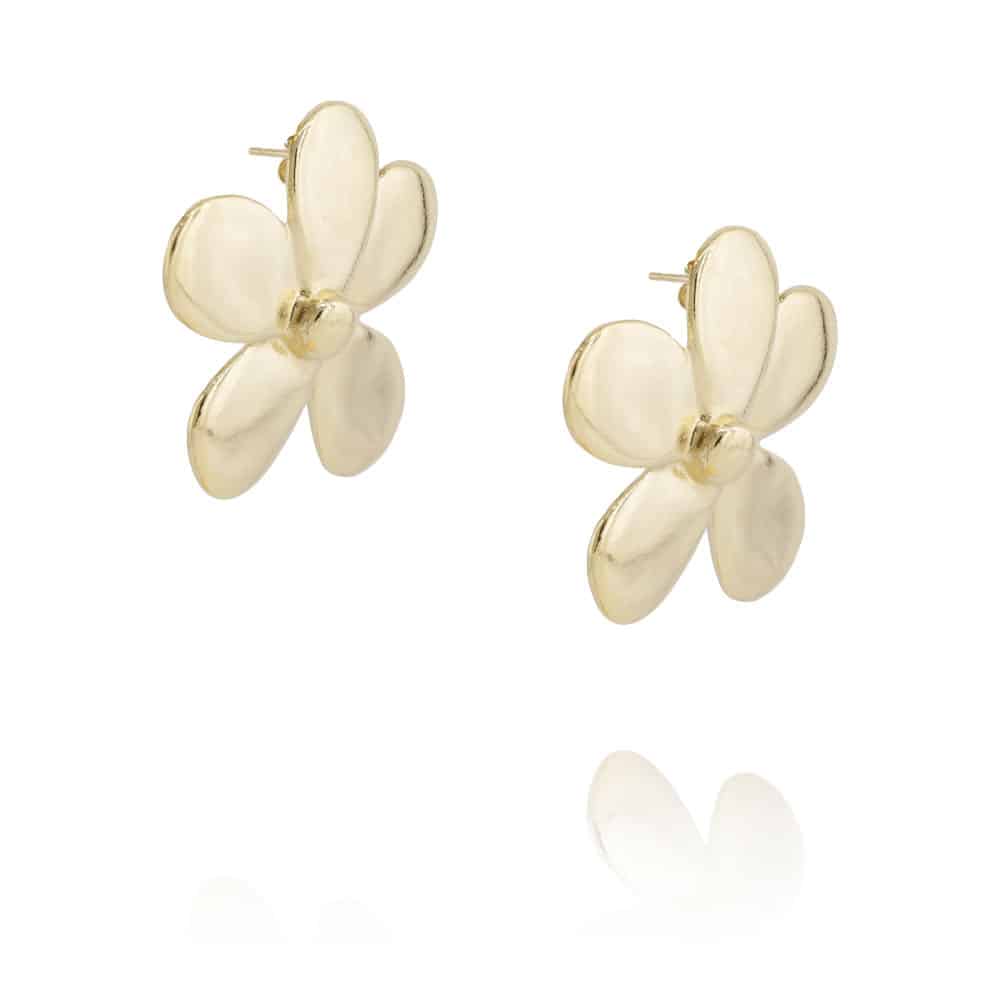 boucles d'oreilles Flora en plaqué or par chic Alors chez Dolita-bijoux