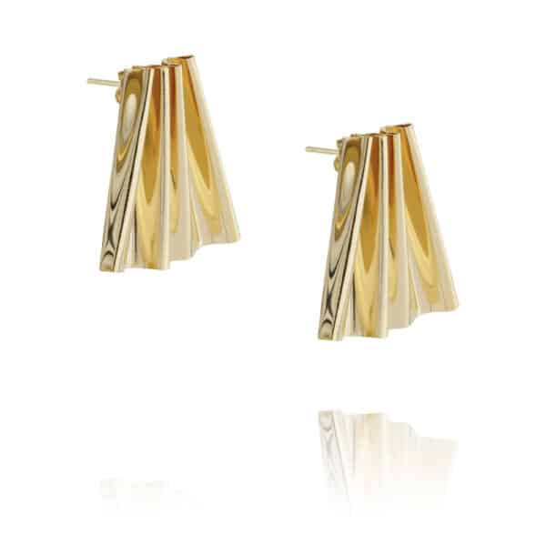 boucles d'oreilles Françoise en plaqué or par chic Alors chez Dolita-bijoux