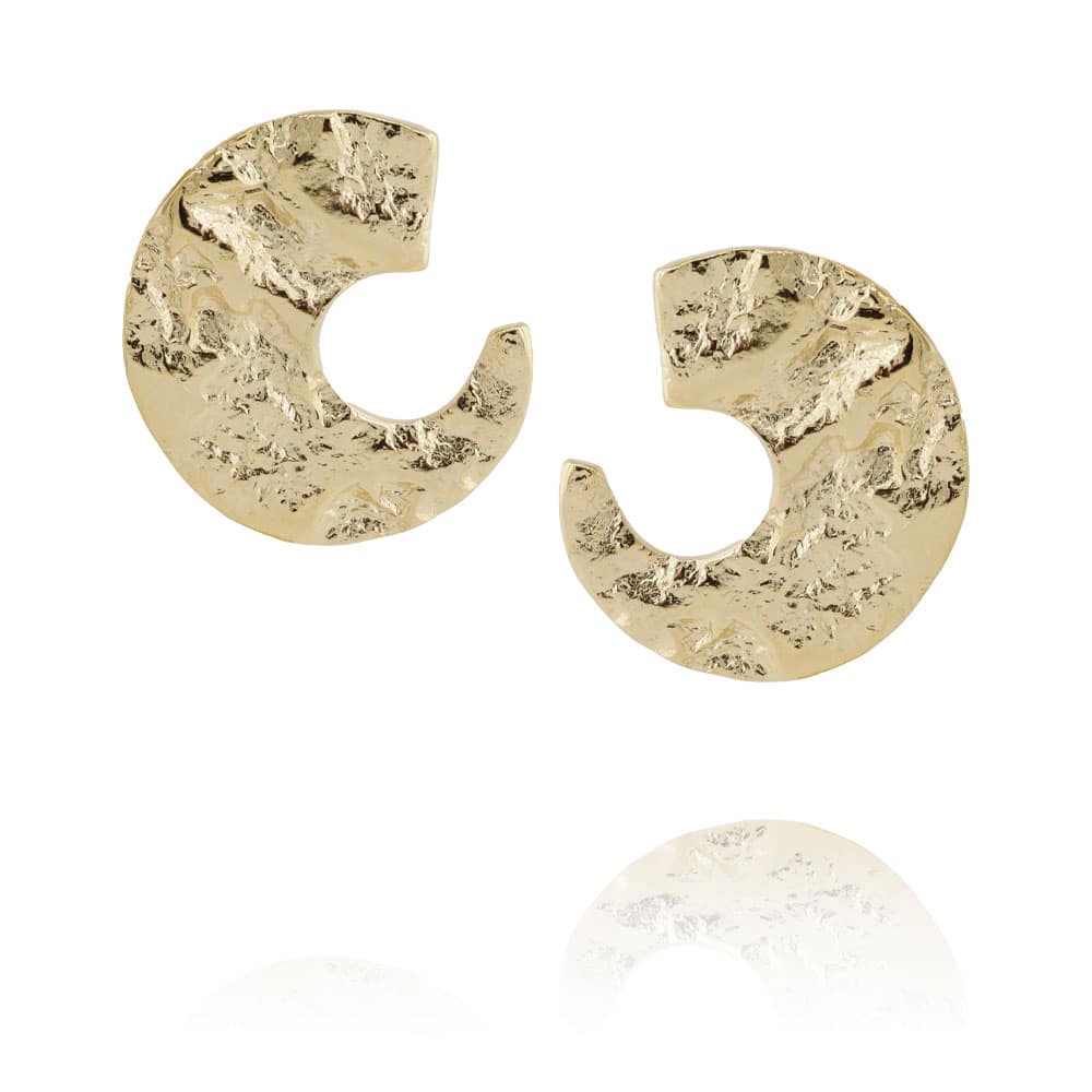 boucles d'oreilles Lunar en plaqué or par chic Alors chez Dolita-bijoux