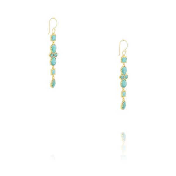 Boucles d'oreilles Maurya en Emeraude par Diaperis chez Dolita-bijoux