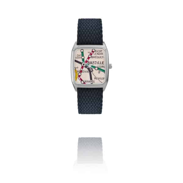 Montre bastille bleu nuit par Laps chez Dolitabis