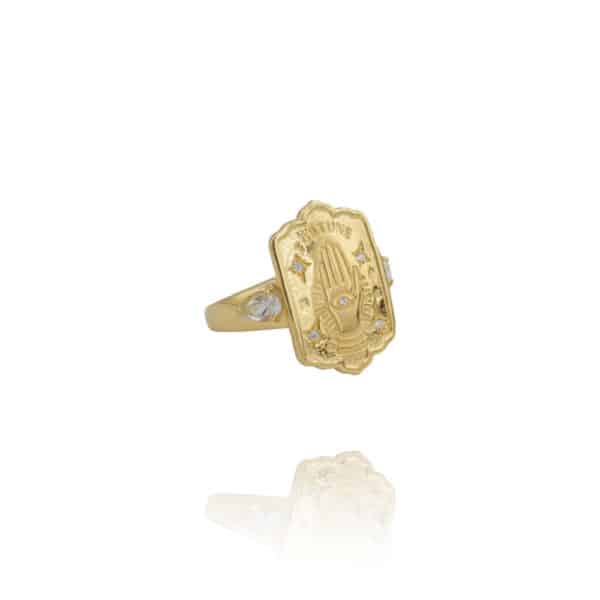 bague femme dorée tendance fortune par Leticia pont chez Dolita-bijoux