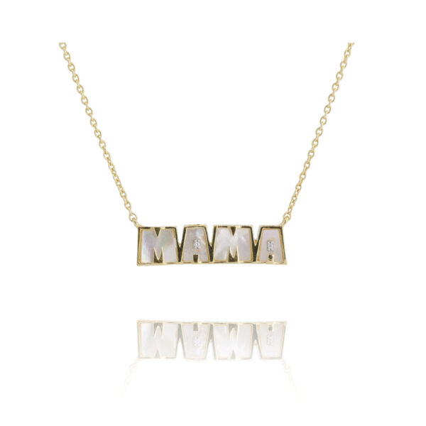 Collier Mama en nacre par Be Maad chez Dolita-bijoux
