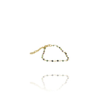 bracelet tendance femme chaîne pierres naturelles rubis zoïste Une à Une chez dolitabis