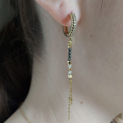 Boucles d'oreilles Mini créoles Kiara par Petite Madame chez Dolita-bijoux