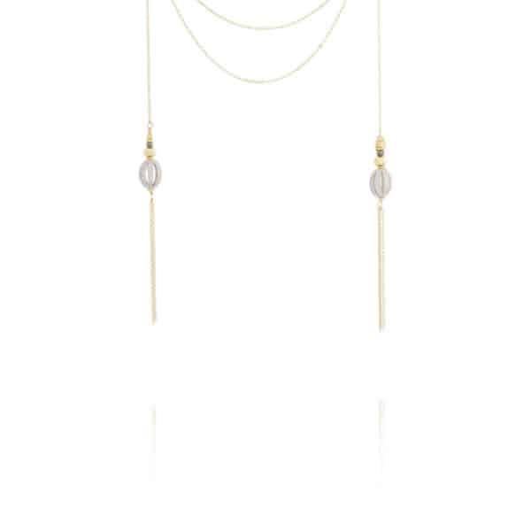 collier melona en Laiton doré or pur 24 carats non allergisant par Petite Madame chez Dolita-bijoux