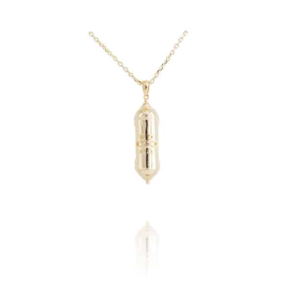 collier doré relique par philia chez Dolita-bijoux