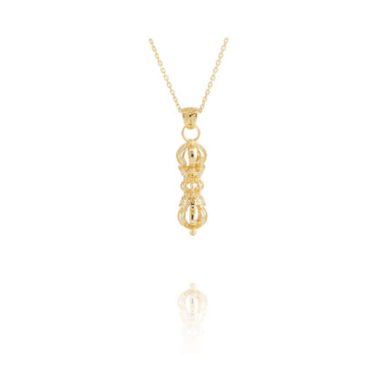collier doré vara en forme de sceptre par philia chez Dolita-bijoux