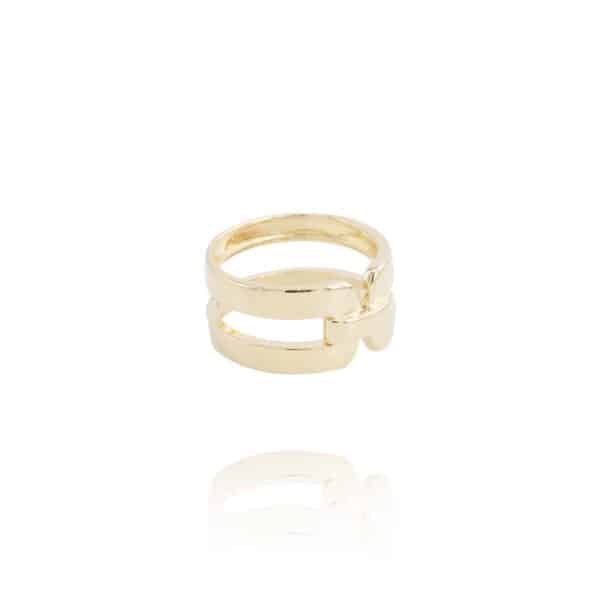Bague Lina en plaqué or coup de coeur chez Dolita-bijoux