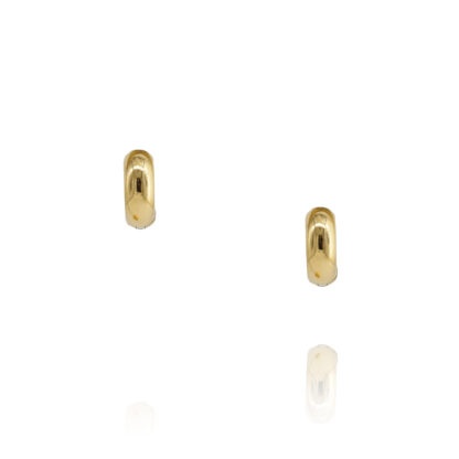 Boucles d'oreilles créoles dorée Gisèle par Caroline Nadjman chez Dolita-bijoux