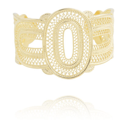 bracelet manchette doré Noor par Satellite chez Dolita-bijoux