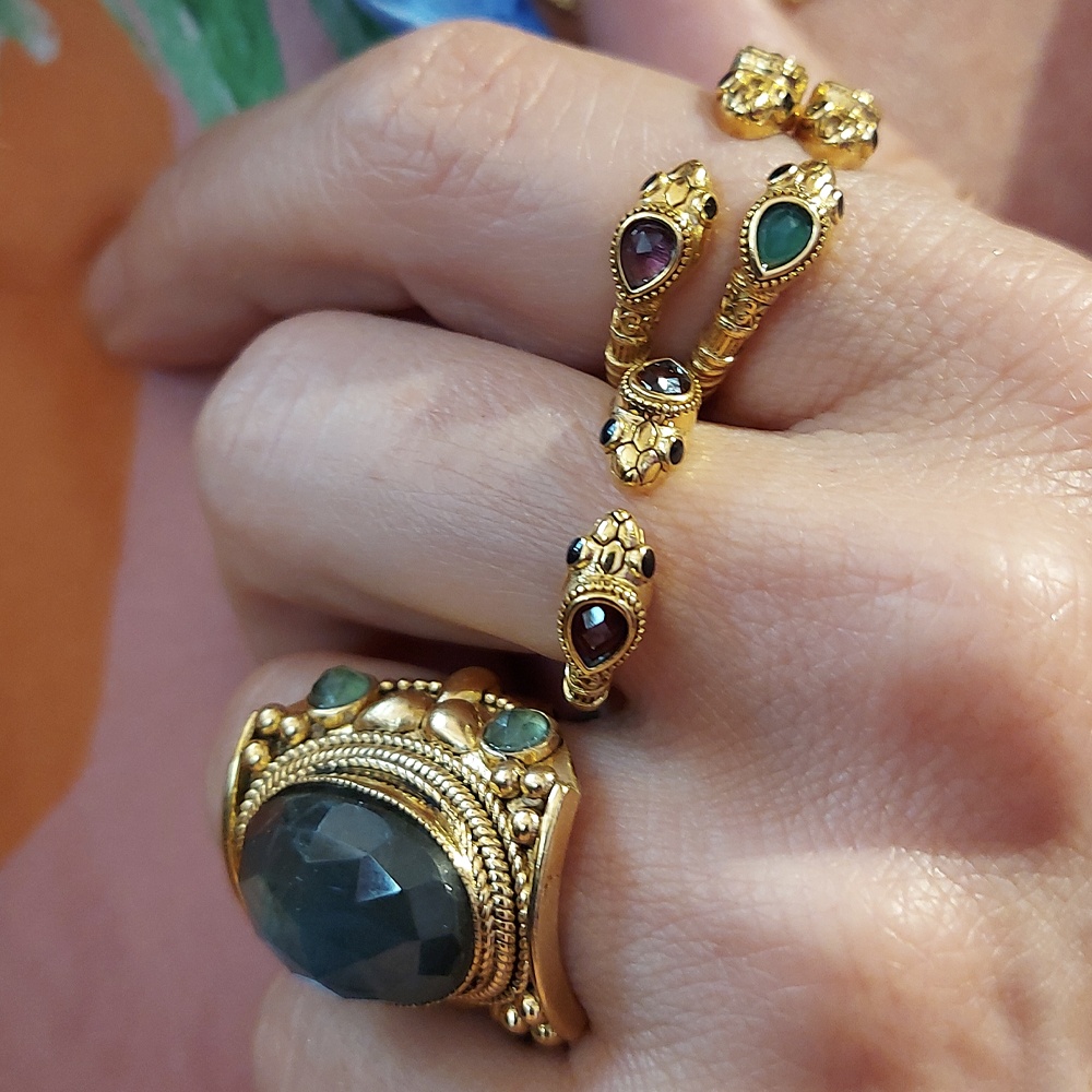 Bague dorée Sissi par LA2L chez Dolita-bijoux