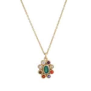 Collier 9 planetes par Dorothée Sausset chez Dolita-bijoux
