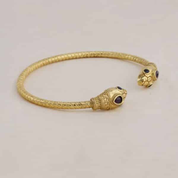 bracelet jonc sissi en améthyste par La2L chez Dolita-bijoux