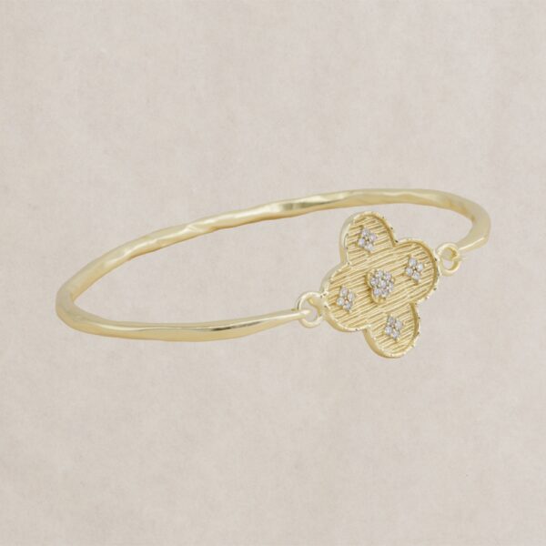 Bracelet "Inesa" fin en plaqué Or avec pierres zircon, signé Diaperis. Chez Dolitabis